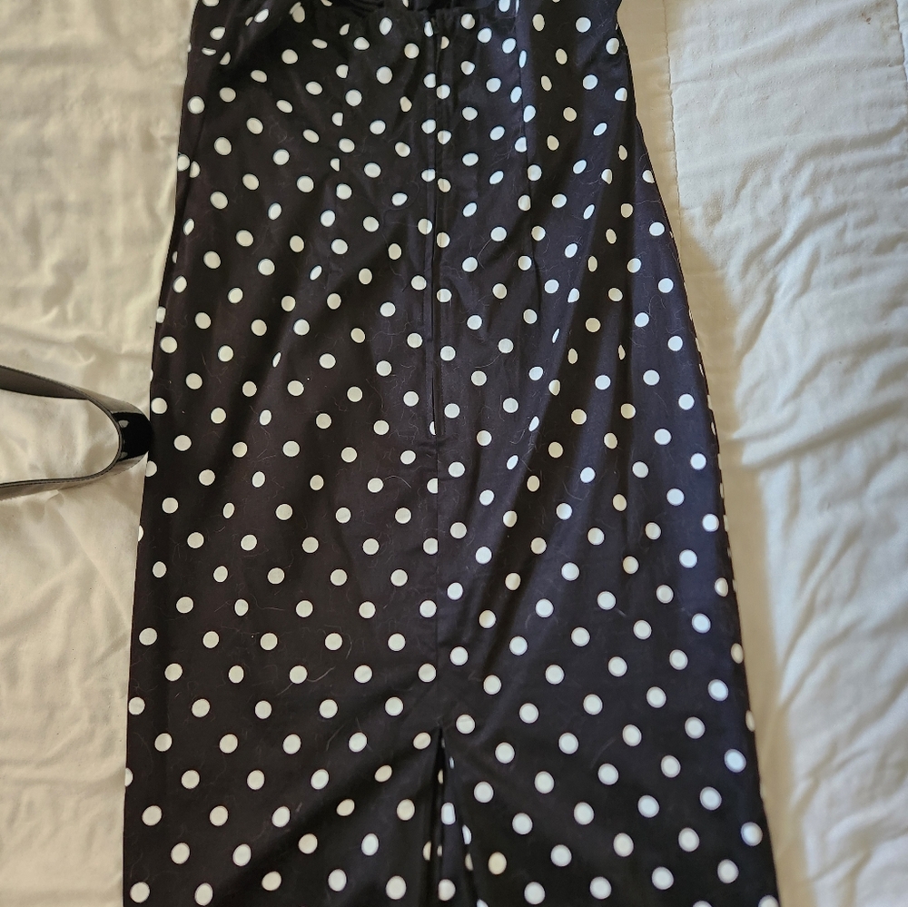 Black & White Pinup Wiggle Dress - Deadly Dames